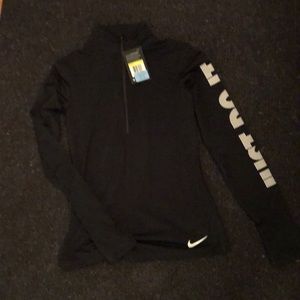 Nike pro warm long sleeve just do it half zip